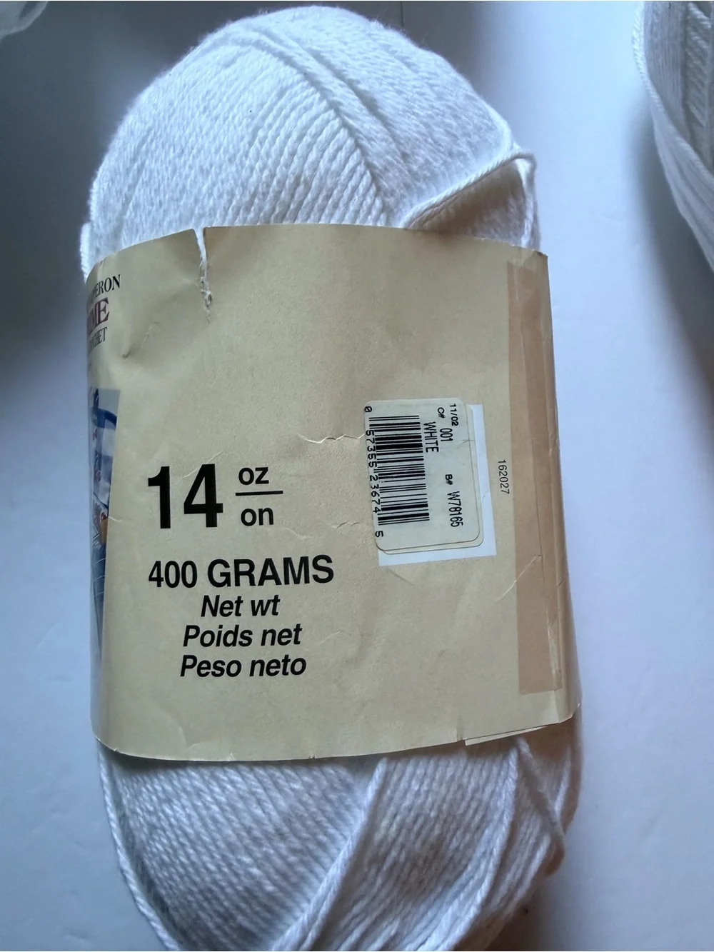 5 Skeins Handicrafter Cotton Yarn - White